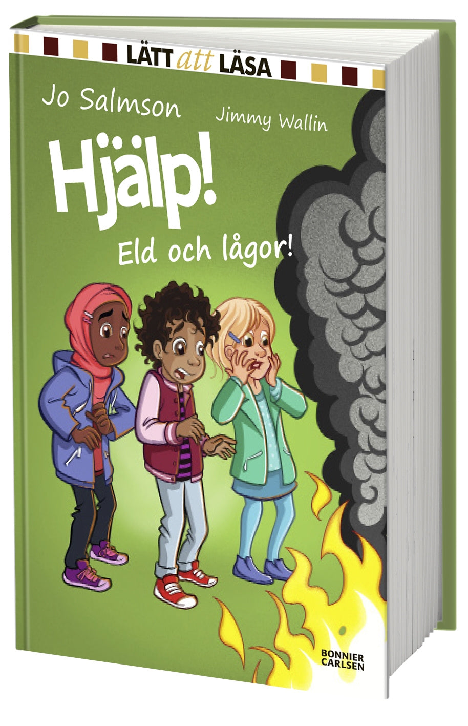 Valokuva kirjasta Jo Salmson Hjälp! Eld och lågor!, kuuluu tuoteryhmään Ruots lapset nuoret ja sarjakuvat.