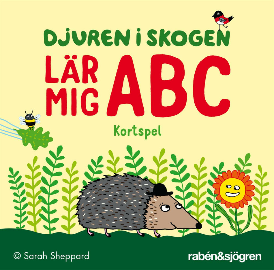 Valokuva kirjasta Sarah Sheppard Djuren i skogen lär mig ABC -  kortspel, kuuluu tuoteryhmään Ruots lapset nuoret ja sarjakuvat.