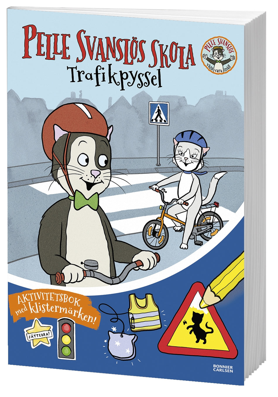 Valokuva kirjasta Gösta Knutsson / Ingrid Flygare / Charlotta Berglin Pelle Svanslös skola. Trafikpyssel, kuuluu tuoteryhmään Ruots lapset nuoret ja sarjakuvat.