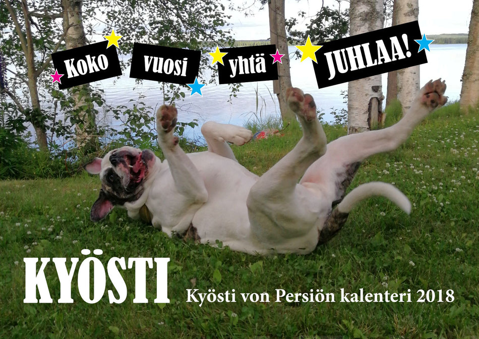 Valokuva tuotteesta Kyösti von Persiön seinäkalenteri 2018, kuuluu tuoteryhmään Seinäkalenterit.