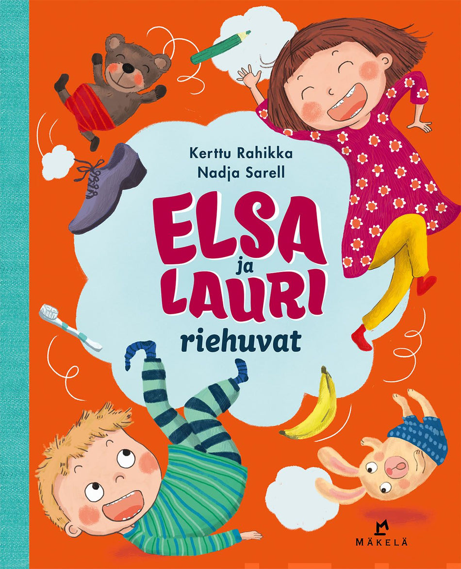 Valokuva kirjasta Kerttu Rahikka / Nadja Sarell Elsa ja Lauri riehuvat, kuuluu tuoteryhmään Lasten kuvakirjat.