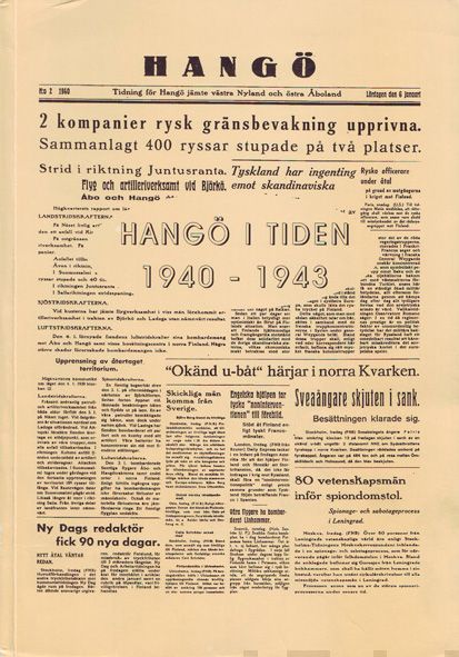 Valokuva kirjasta  Hangö i tiden 1940-1943, kuuluu tuoteryhmään Historia.