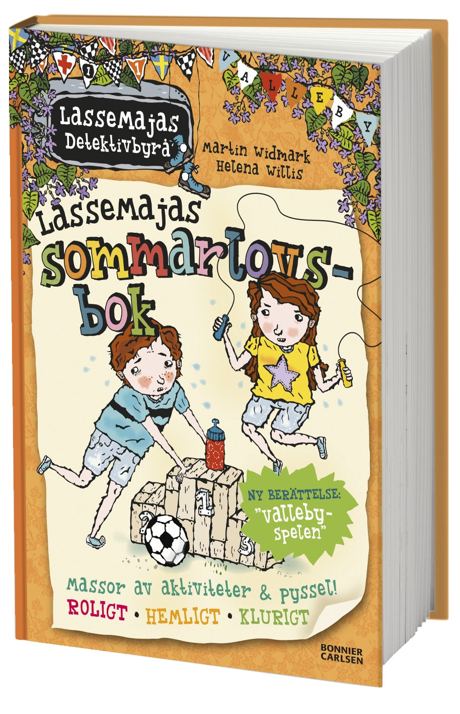 Valokuva kirjasta Martin Widmark LasseMajas sommarlovsbok. Vallebyspelen, kuuluu tuoteryhmään Ruots lapset nuoret ja sarjakuvat.
