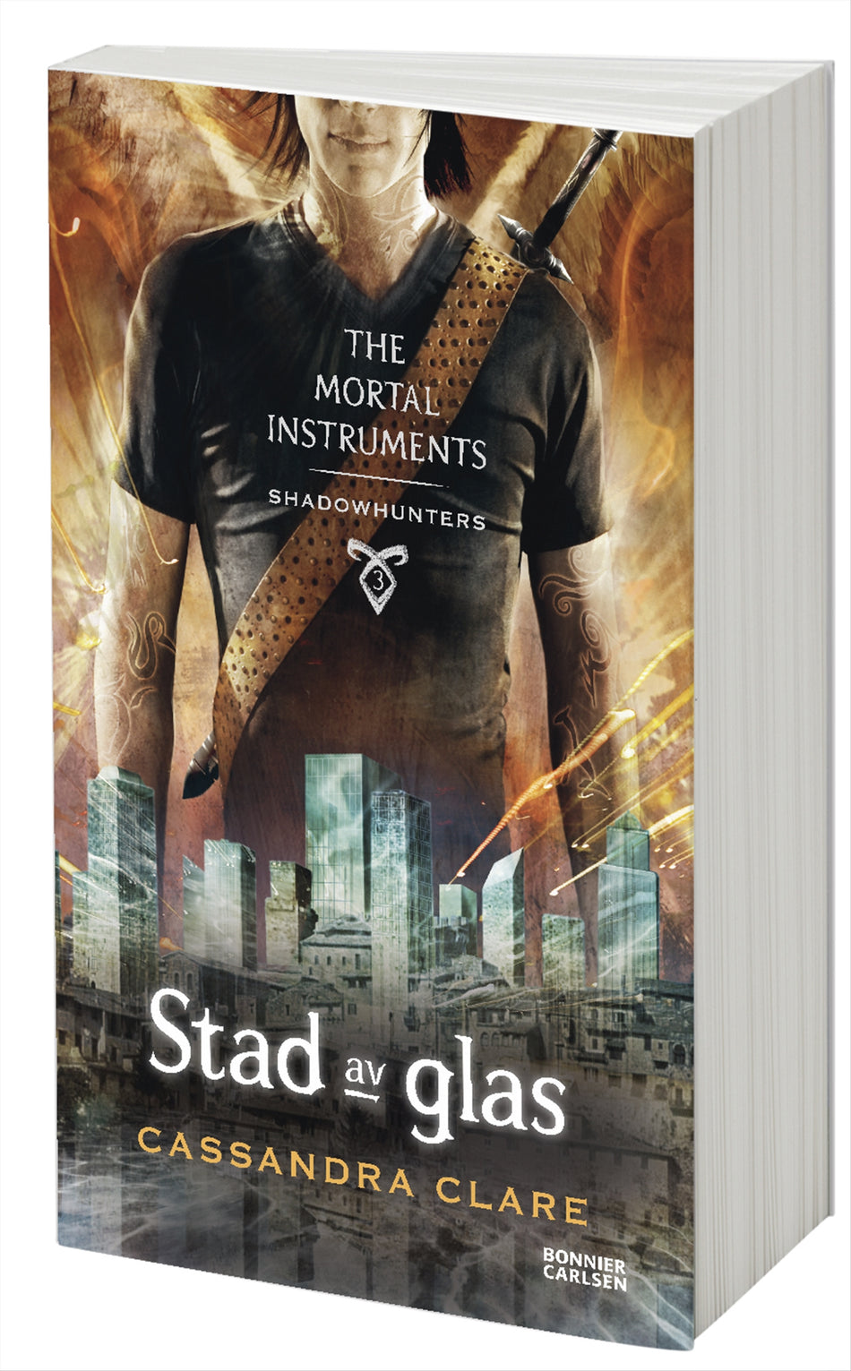 Valokuva kirjasta Cassandra Clare Stad av glas, kuuluu tuoteryhmään Ruots lapset nuoret ja sarjakuvat.