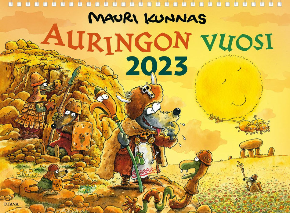Valokuva tuotteesta Auringon vuosi seinäkalenteri 2023, kuuluu tuoteryhmään Seinäkalenterit.