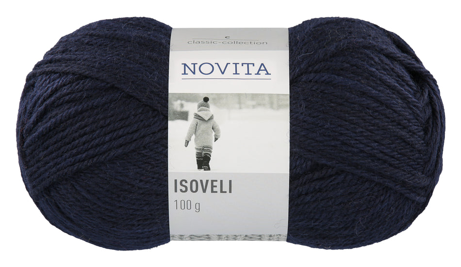 Valokuva tuotteesta Lanka Novita Isoveli 100g 169 myrsky, kuuluu tuoteryhmään Käsityötarvikkeet.