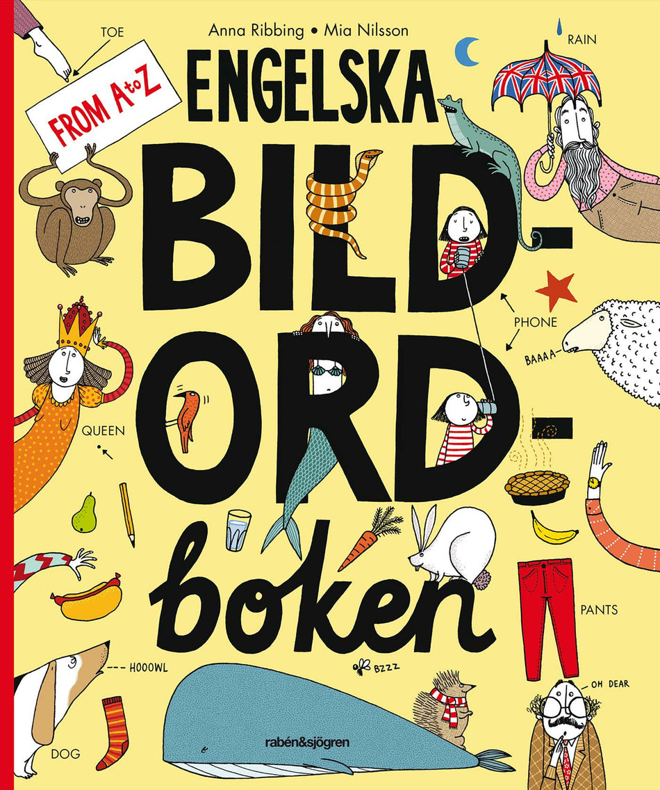 Valokuva kirjasta Anna Ribbing Engelska bildordboken, kuuluu tuoteryhmään Ruots lapset nuoret ja sarjakuvat.