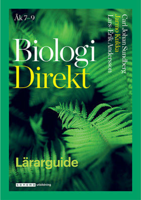 Valokuva kirjasta Carl Johan Sundberg / Jarmo Kukka / Lars-Erik Andersson Biologi Direkt Lärarguide, kuuluu tuoteryhmään Ruots lapset nuoret ja sarjakuvat.