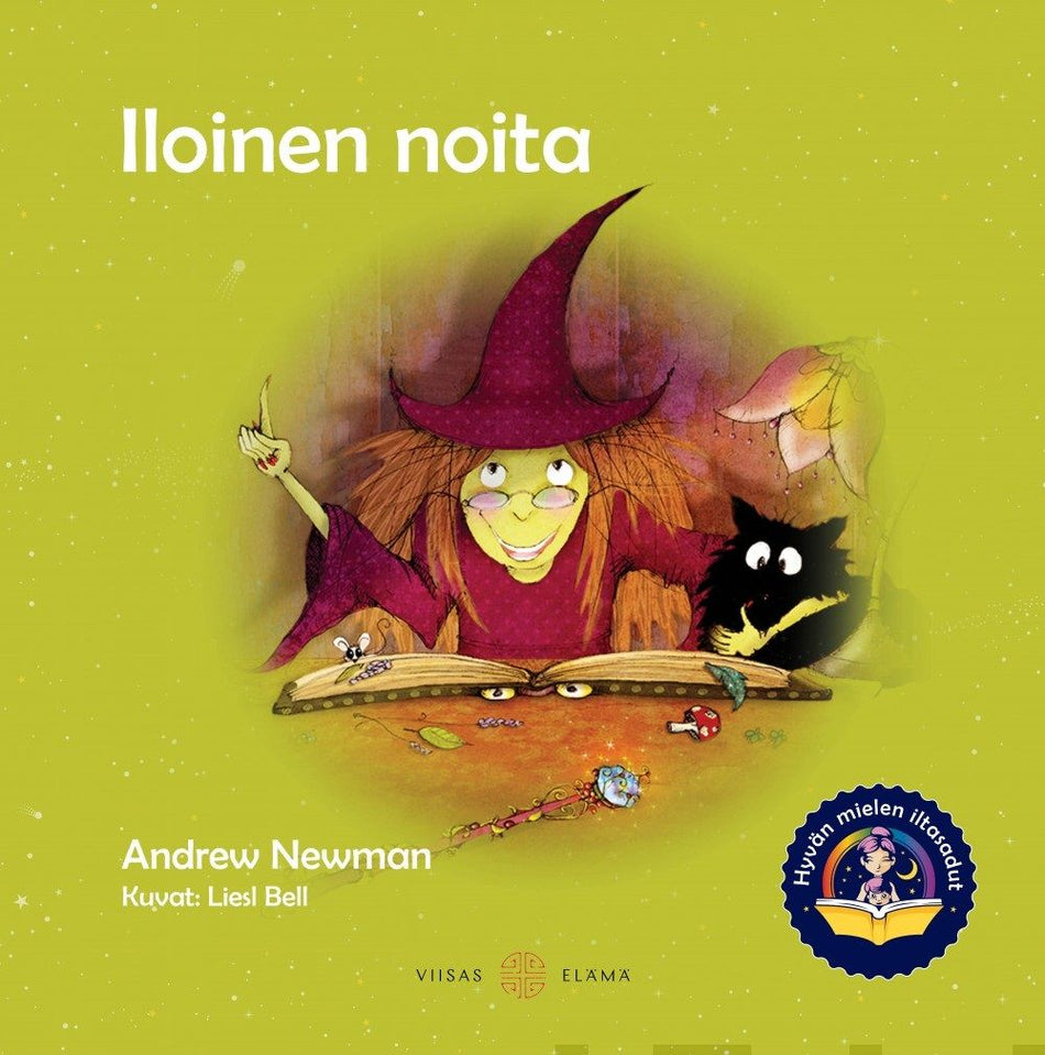 Valokuva kirjasta Andrew Newman Iloinen noita, kuuluu tuoteryhmään Lasten kuvakirjat.