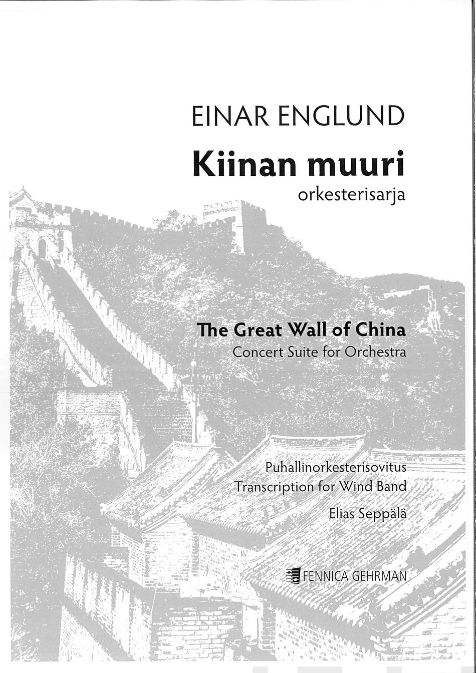 Valokuva kirjasta  Kiinan muuri - The Great Wall of China : Score and parts, kuuluu tuoteryhmään Musiikki.