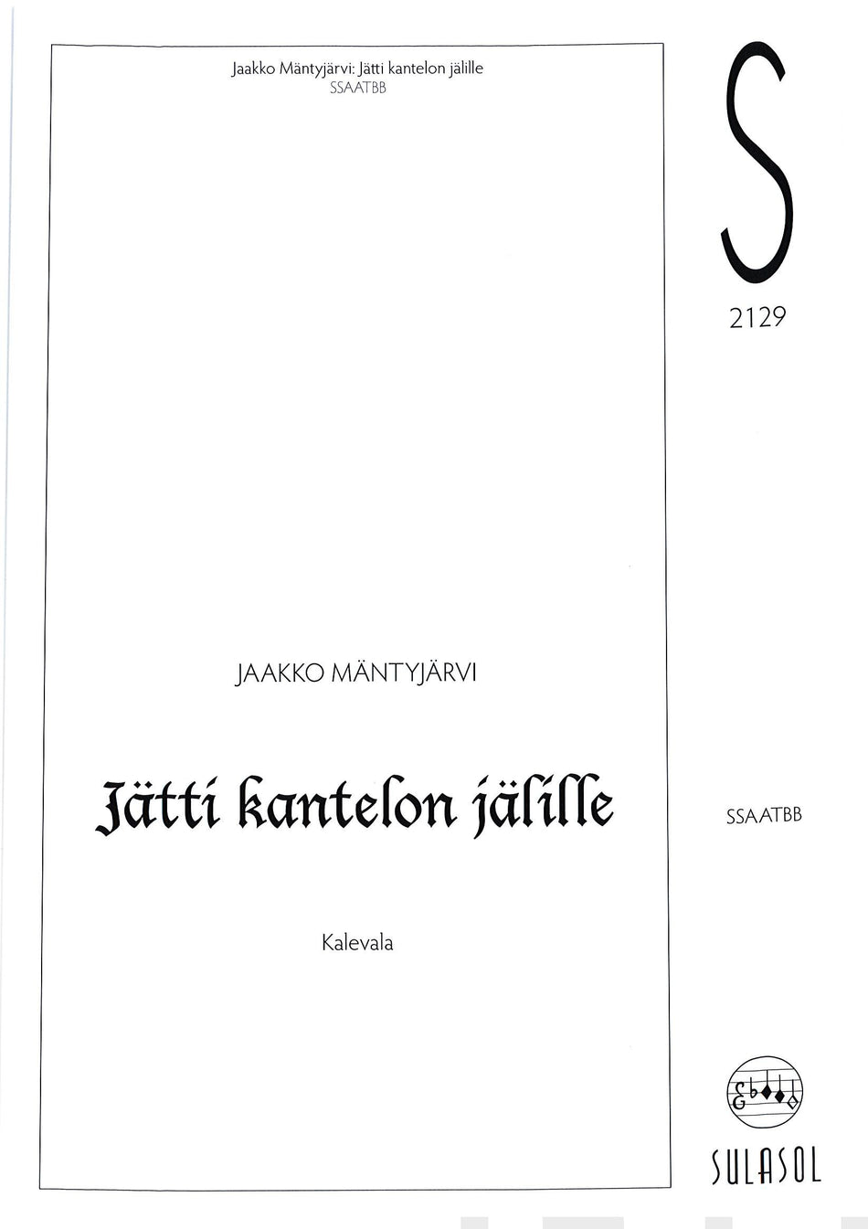 Valokuva kirjasta  Jätti kantelon jälille, kuuluu tuoteryhmään Musiikki.