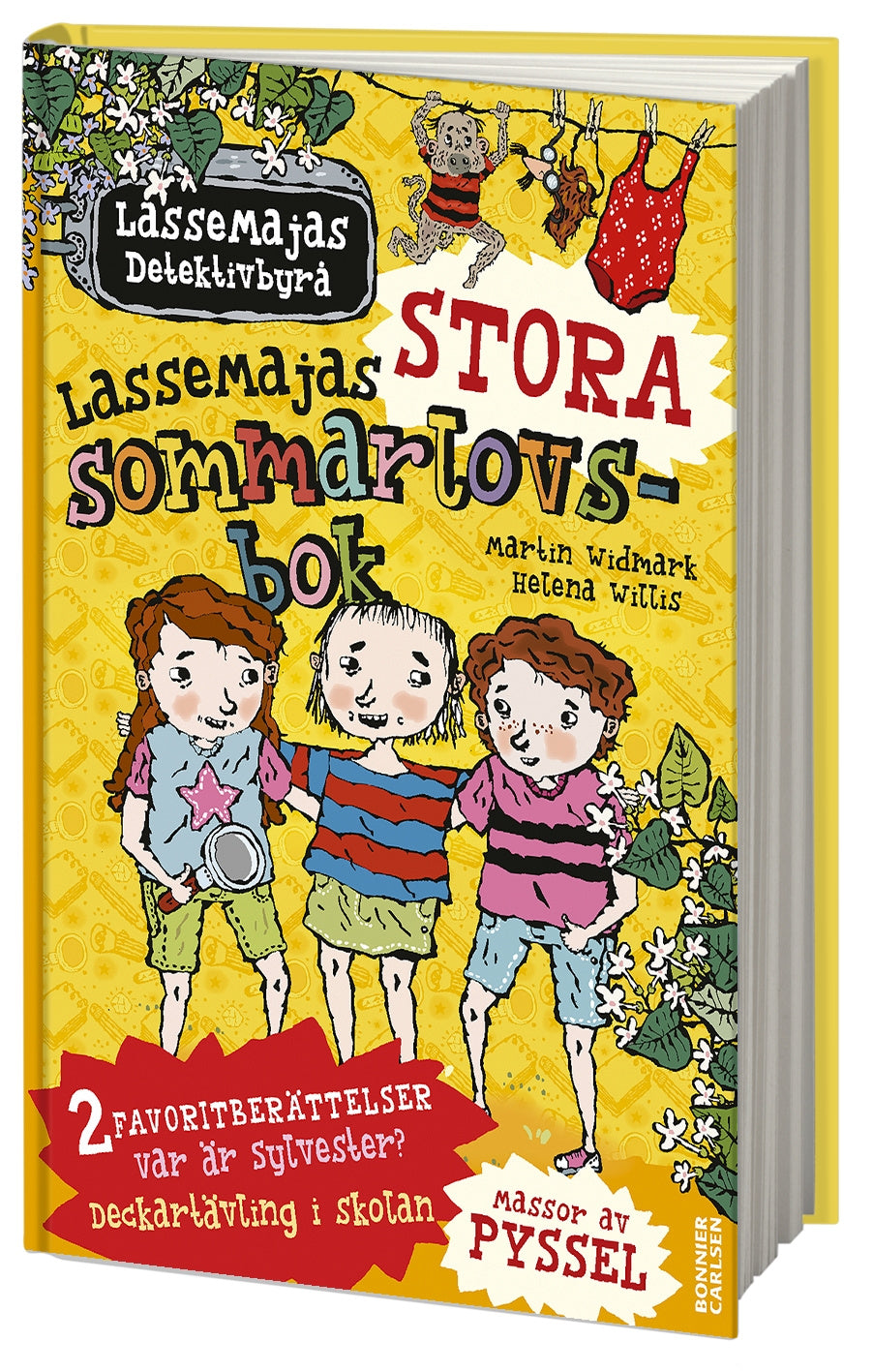 Valokuva kirjasta Martin Widmark LasseMajas stora sommarlovsbok. Deckartävling i skolan &amp; Var är Sylvester?, kuuluu tuoteryhmään Ruots lapset nuoret ja sarjakuvat.