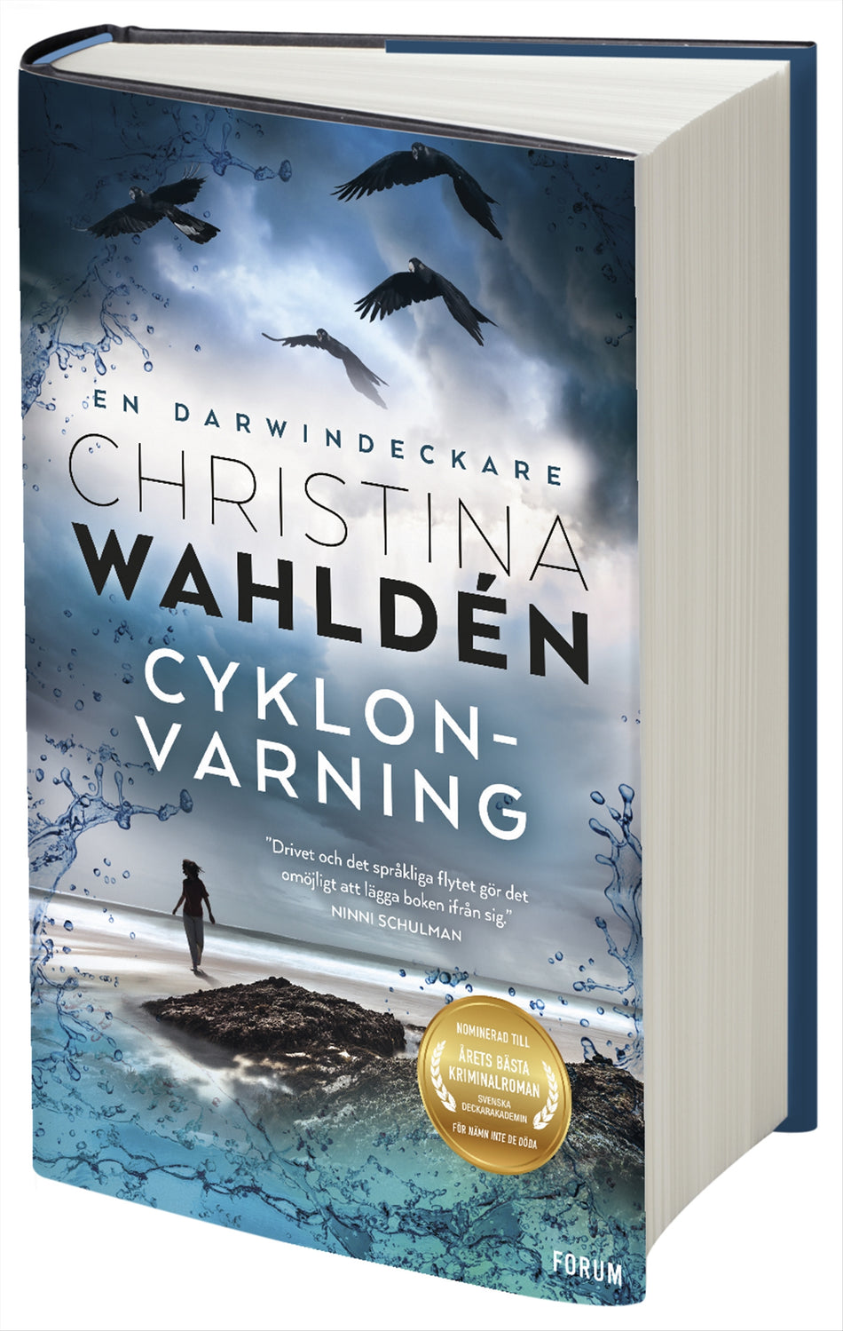 Valokuva kirjasta Christina Wahldén Cyklonvarning, kuuluu tuoteryhmään Ruots kaunokirjat.