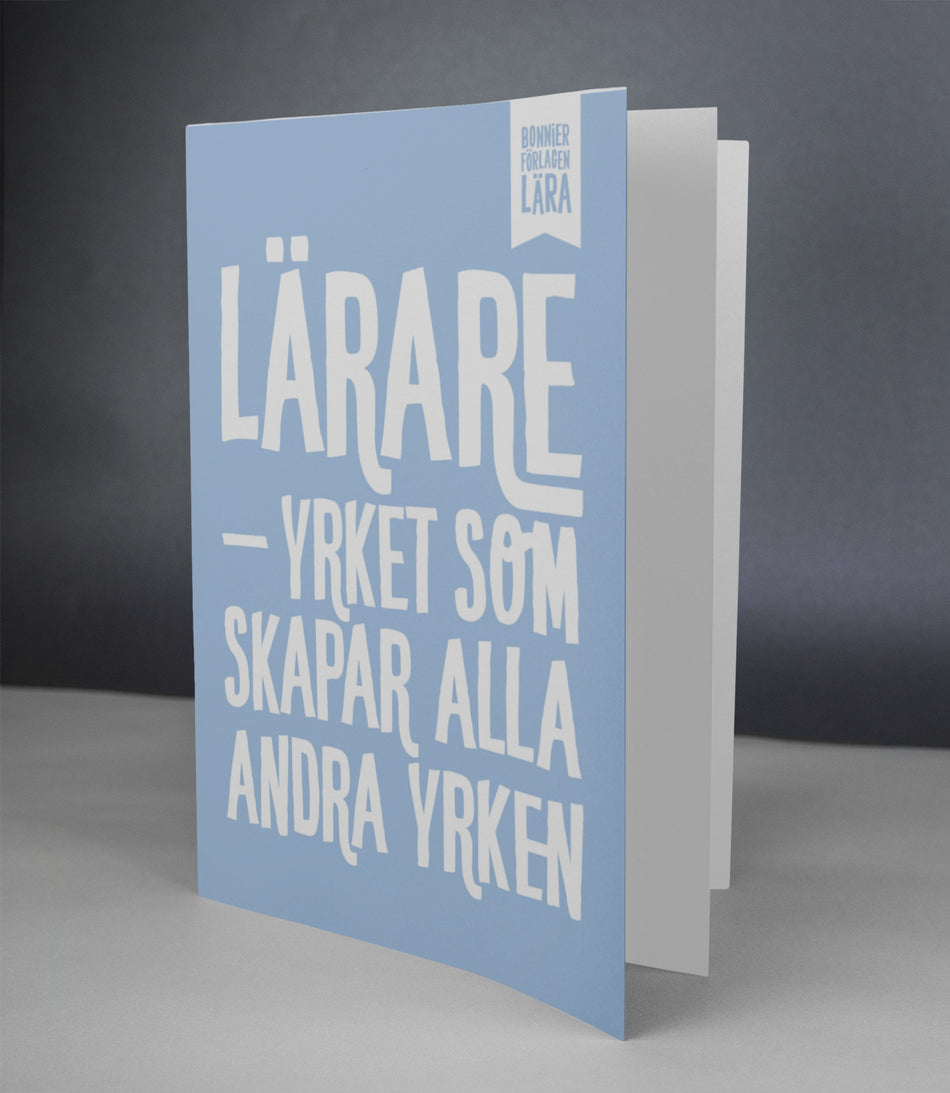 Valokuva kirjasta  Anteckningsbok: Lärare – yrket som skapar alla andra yrken (blank), kuuluu tuoteryhmään Ruots harrasteet taide.