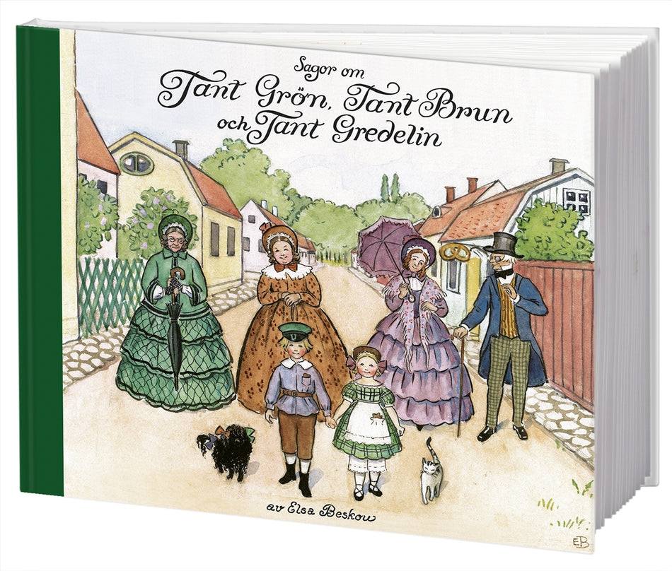 Valokuva kirjasta Elsa Beskow Sagor om Tant Grön, Tant Brun och Tant Gredelin, kuuluu tuoteryhmään Ruots lapset nuoret ja sarjakuvat.