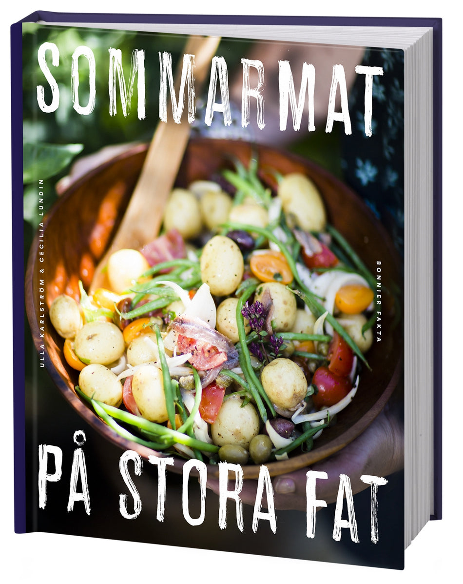 Valokuva kirjasta  Sommarmat på stora fat, kuuluu tuoteryhmään Ruots harrasteet taide.