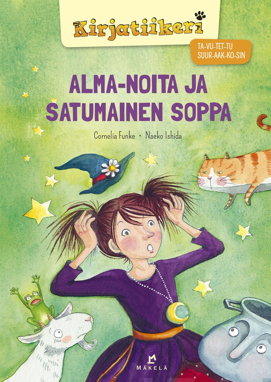 Valokuva kirjasta Cornelia Funke  Alma-noita ja satumainen soppa, kuuluu tuoteryhmään Lasten kuvakirjat.