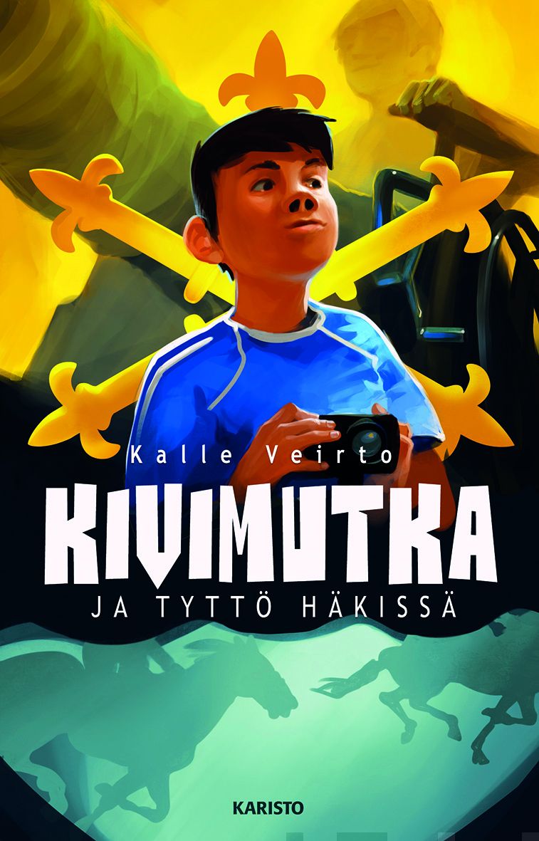 Valokuva kirjasta Kalle Veirto Kivimutka ja tyttö häkissä, kuuluu tuoteryhmään Nuorten romaanit.
