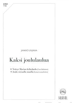 Valokuva kirjasta  Kaksi joululaulua, kuuluu tuoteryhmään Musiikki.