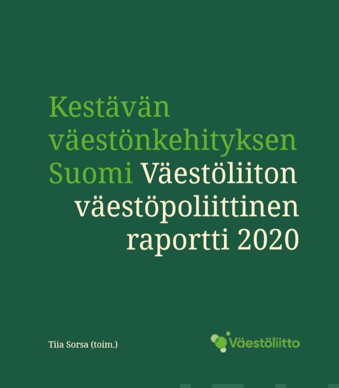 Valokuva kirjasta  Kestävän väestönkehityksen Suomi, kuuluu tuoteryhmään Talous yhteiskunta.