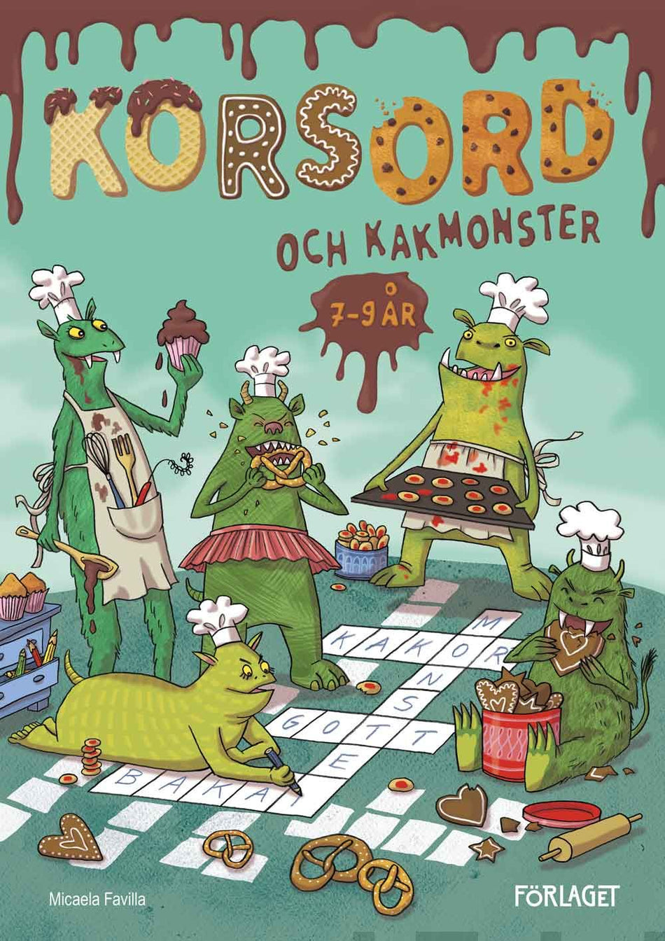 Valokuva kirjasta Micaela Favilla Korsord och kakmonster, kuuluu tuoteryhmään Lasten kuvakirjat.