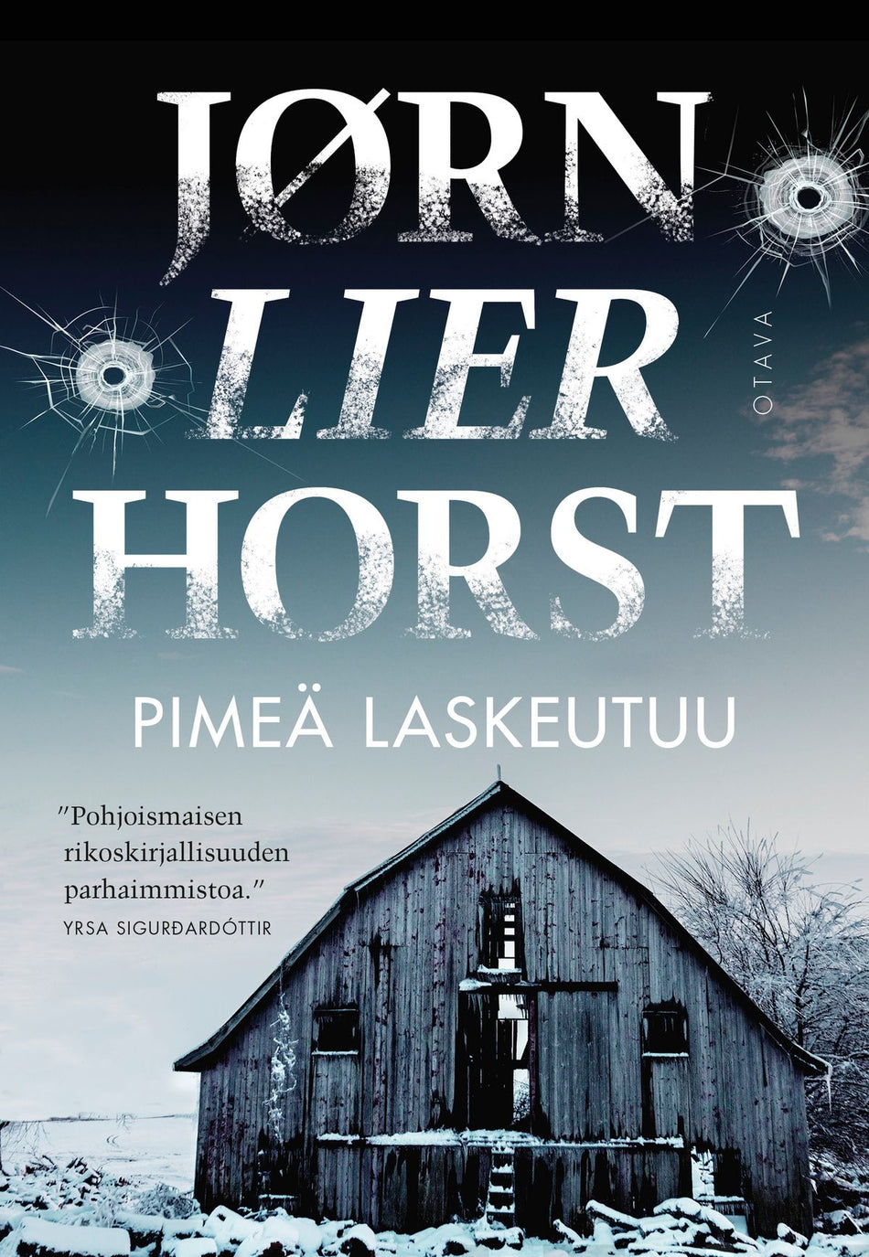 Valokuva kirjasta Jørn Lier Horst Pimeä laskeutuu, kuuluu tuoteryhmään E-kirjat kauno.