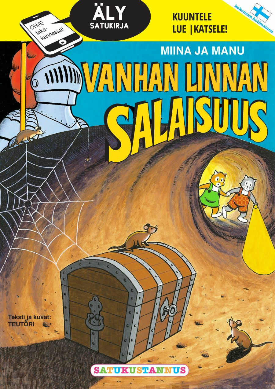 Valokuva kirjasta Teutori Älysatukirja Miina ja Manu - Vanhan linnan salaisuus, kuuluu tuoteryhmään Lasten kuvakirjat.