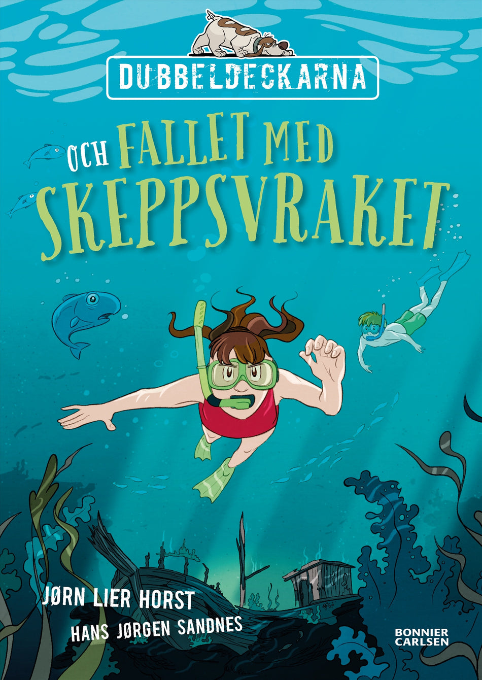 Valokuva kirjasta Jørn Lier Horst Dubbeldeckarna och fallet med skeppsvraket, kuuluu tuoteryhmään Ruots lapset nuoret ja sarjakuvat.
