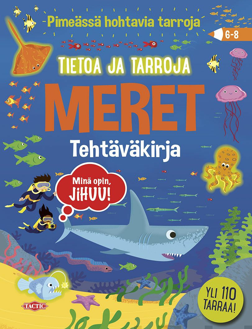Valokuva kirjasta  Tietoa ja tarroja, kuuluu tuoteryhmään Väritys-puuhakirjat.