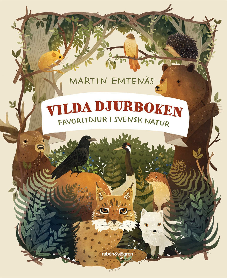 Valokuva kirjasta Martin Emtenäs Vilda djurboken : favoritdjur i svensk natur, kuuluu tuoteryhmään Ruots lapset nuoret ja sarjakuvat.