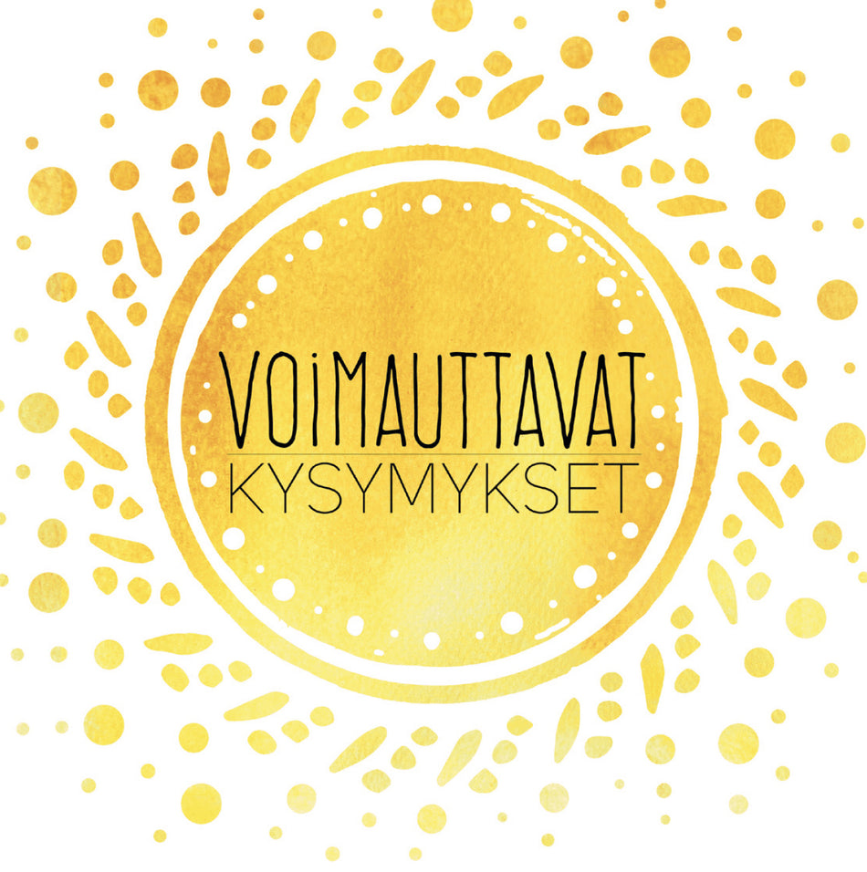 Valokuva tuotteesta Voimauttavat kysymykset -kortit Hidasta Elämää, kuuluu tuoteryhmään Sesonkituotteet.