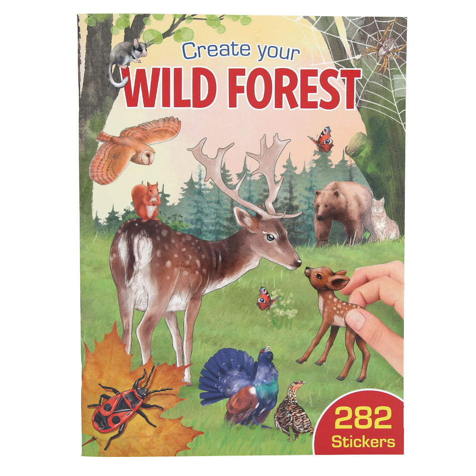 Valokuva kirjasta  Create Your Wild Forest Tarrakirja, kuuluu tuoteryhmään Väritys-puuhakirjat.