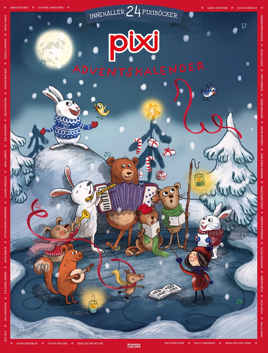 Valokuva kirjasta Flera Författare Pixi adventskalender Emma Göthner, kuuluu tuoteryhmään Ruots lapset nuoret ja sarjakuvat.