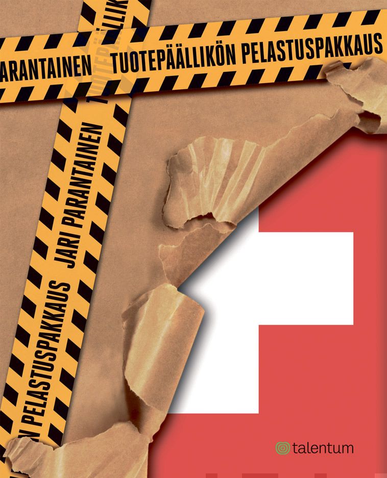 Valokuva kirjasta Jari Parantainen Tuotepäällikön pelastuspakkaus, kuuluu tuoteryhmään E-kirjat tieto.