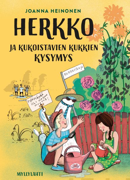 Valokuva kirjasta Joanna Heinonen Herkko ja kukoistavien kukkien kysymys, kuuluu tuoteryhmään Lasten romaanit lorut ja runot.