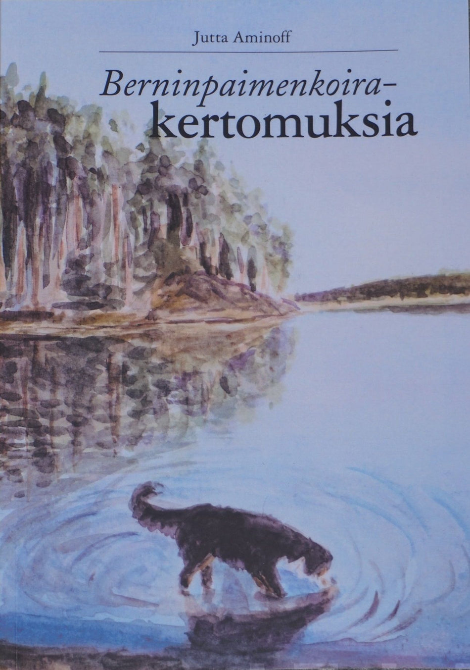 Valokuva kirjasta Jutta Aminoff Berninpaimenkoirakertomuksia, kuuluu tuoteryhmään Luonto.