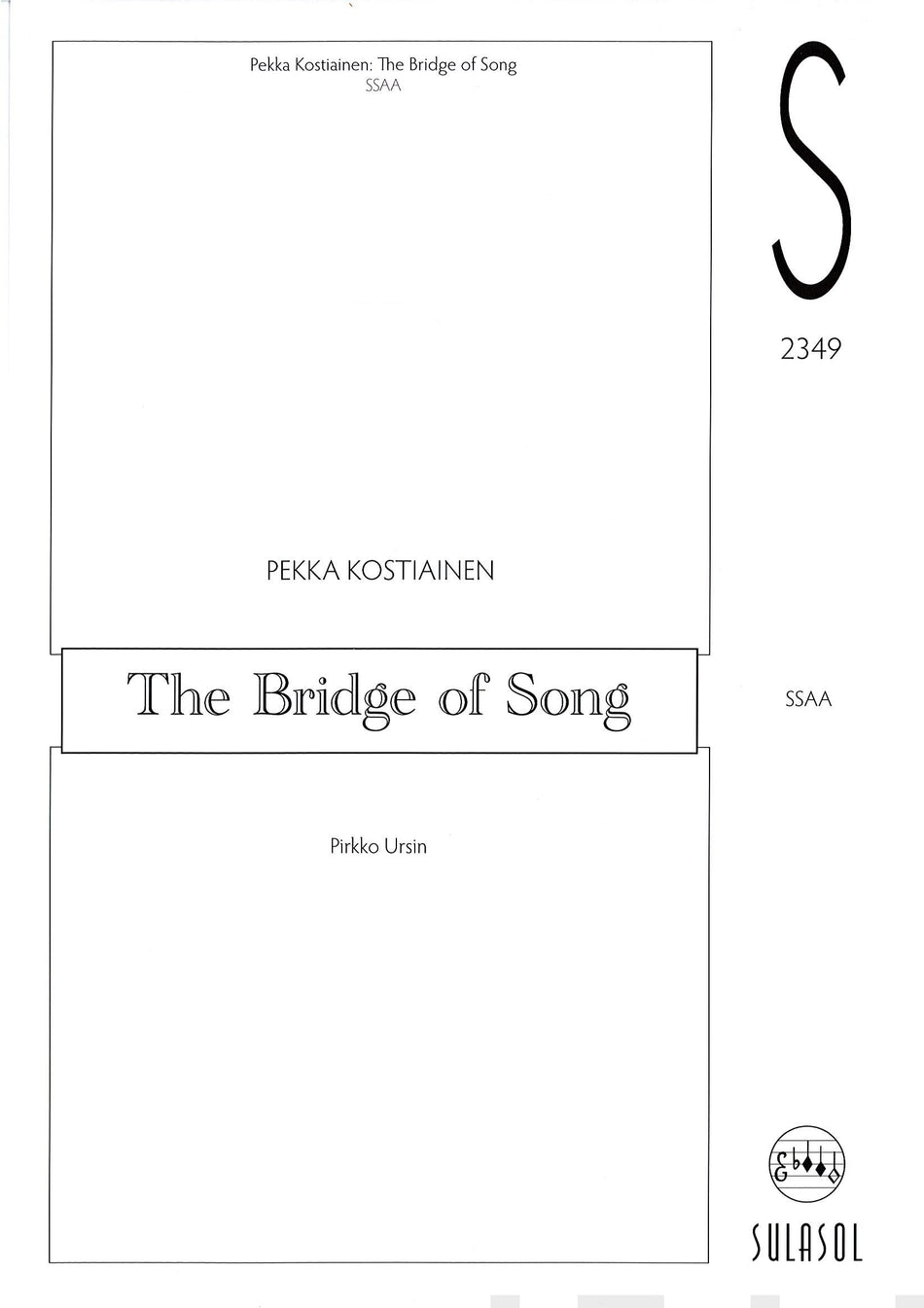 Valokuva kirjasta  Bridge of Song, The, kuuluu tuoteryhmään Musiikki.