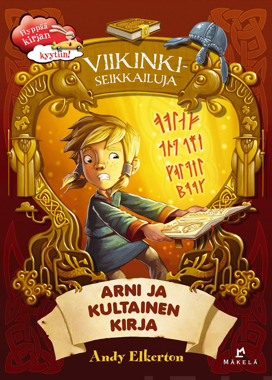 Valokuva kirjasta Andy Elkerton Arni ja kultainen kirja, kuuluu tuoteryhmään Lasten kuvakirjat.