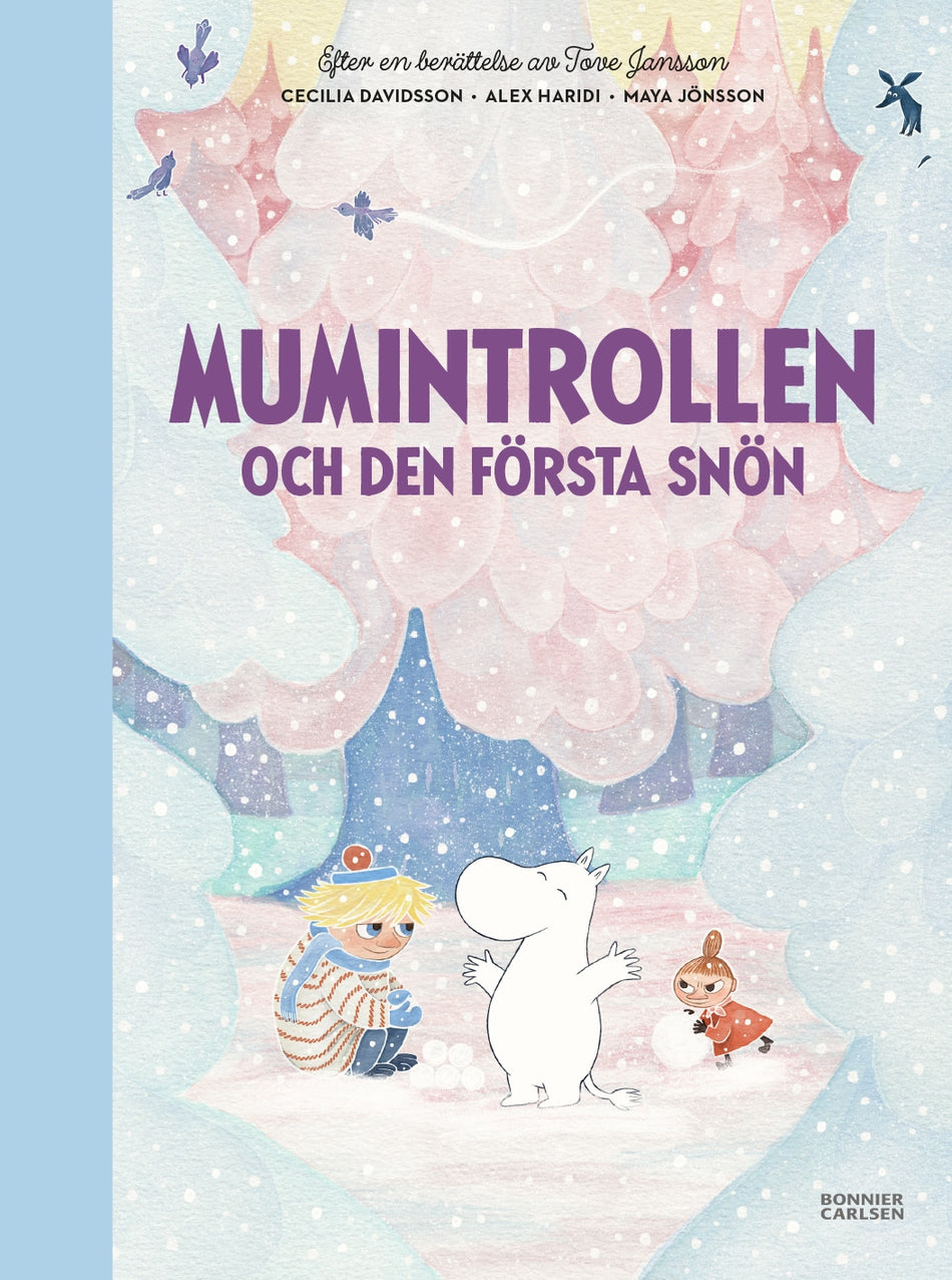 Valokuva kirjasta Cecilia Davidsson / Tove Jansson / Alex Haridi Mumintrollen och den första snön, kuuluu tuoteryhmään Ruots lapset nuoret ja sarjakuvat.