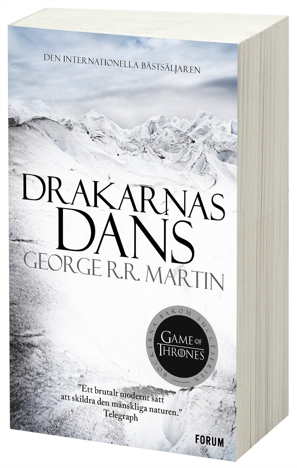 Valokuva kirjasta George R. R. Martin Game of thrones - Drakarnas dans, kuuluu tuoteryhmään Ruots kaunokirjat.