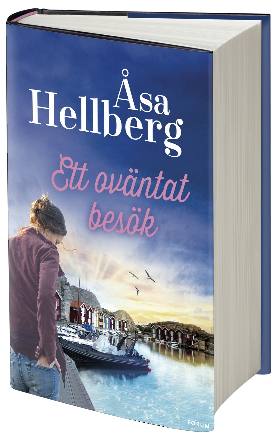 Valokuva kirjasta Åsa Hellberg Ett oväntat besök, kuuluu tuoteryhmään Ruots kaunokirjat.