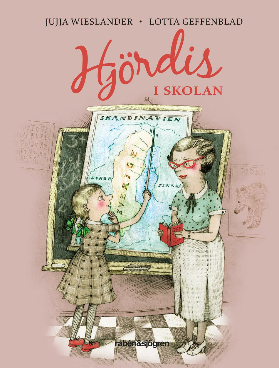 Valokuva kirjasta Jujja Wieslander Hjördis i skolan, kuuluu tuoteryhmään Ruots lapset nuoret ja sarjakuvat.
