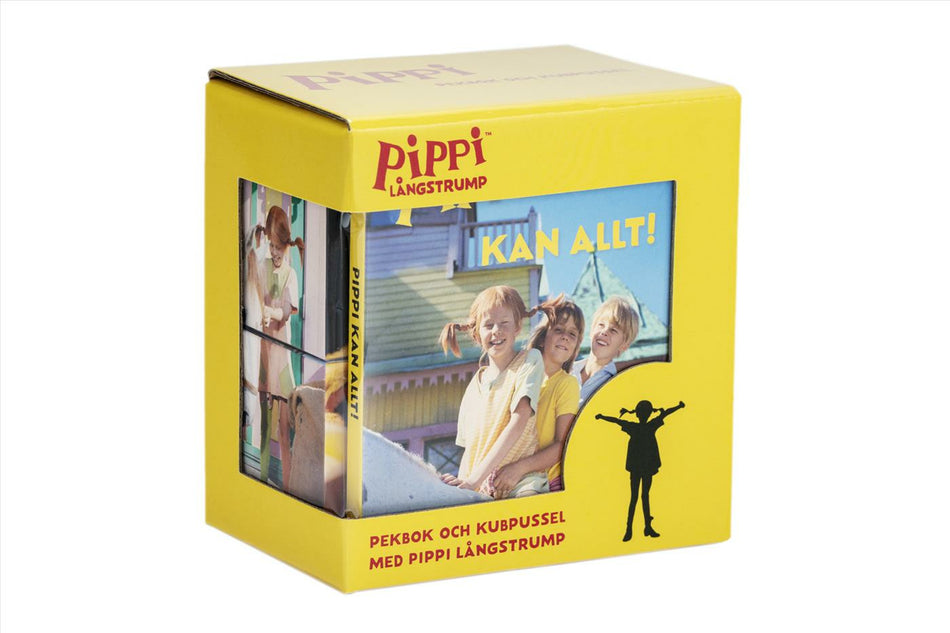 Valokuva kirjasta Astrid Lindgren Pippi kan allt : pekbok och kubpussel, kuuluu tuoteryhmään Ruots lapset nuoret ja sarjakuvat.