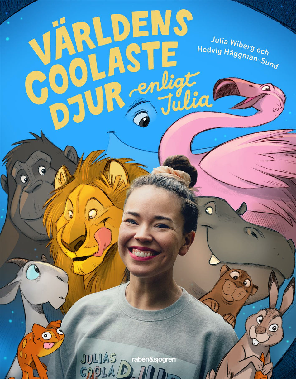 Valokuva kirjasta Julia Wiberg Världens coolaste djur enligt Julia, kuuluu tuoteryhmään Ruots lapset nuoret ja sarjakuvat.