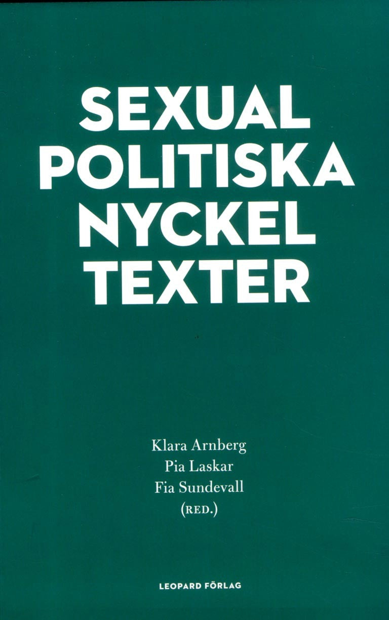 Valokuva kirjasta  Sexualpolitiska nyckeltexter, kuuluu tuoteryhmään Ruots muu tieto.