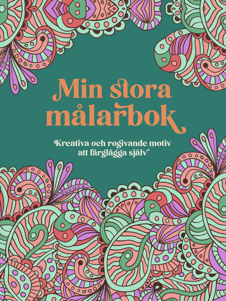 Valokuva kirjasta Bokförlaget Semic Min stora målarbok : Kreativa och rogivande motiv att färglägga själv, kuuluu tuoteryhmään Ruots harrasteet taide.