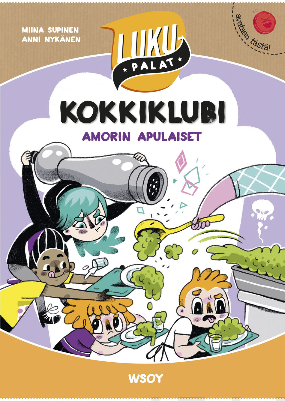 Valokuva kirjasta Miina Supinen Kokkiklubi: Amorin apulaiset, kuuluu tuoteryhmään Lasten romaanit lorut ja runot.