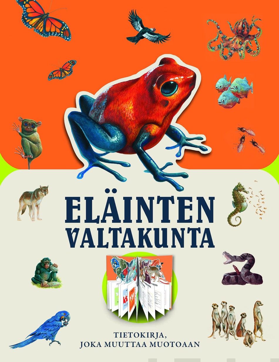 Valokuva kirjasta  Eläinten valtakunta, kuuluu tuoteryhmään Lasten ja nuorten tietokirjat.
