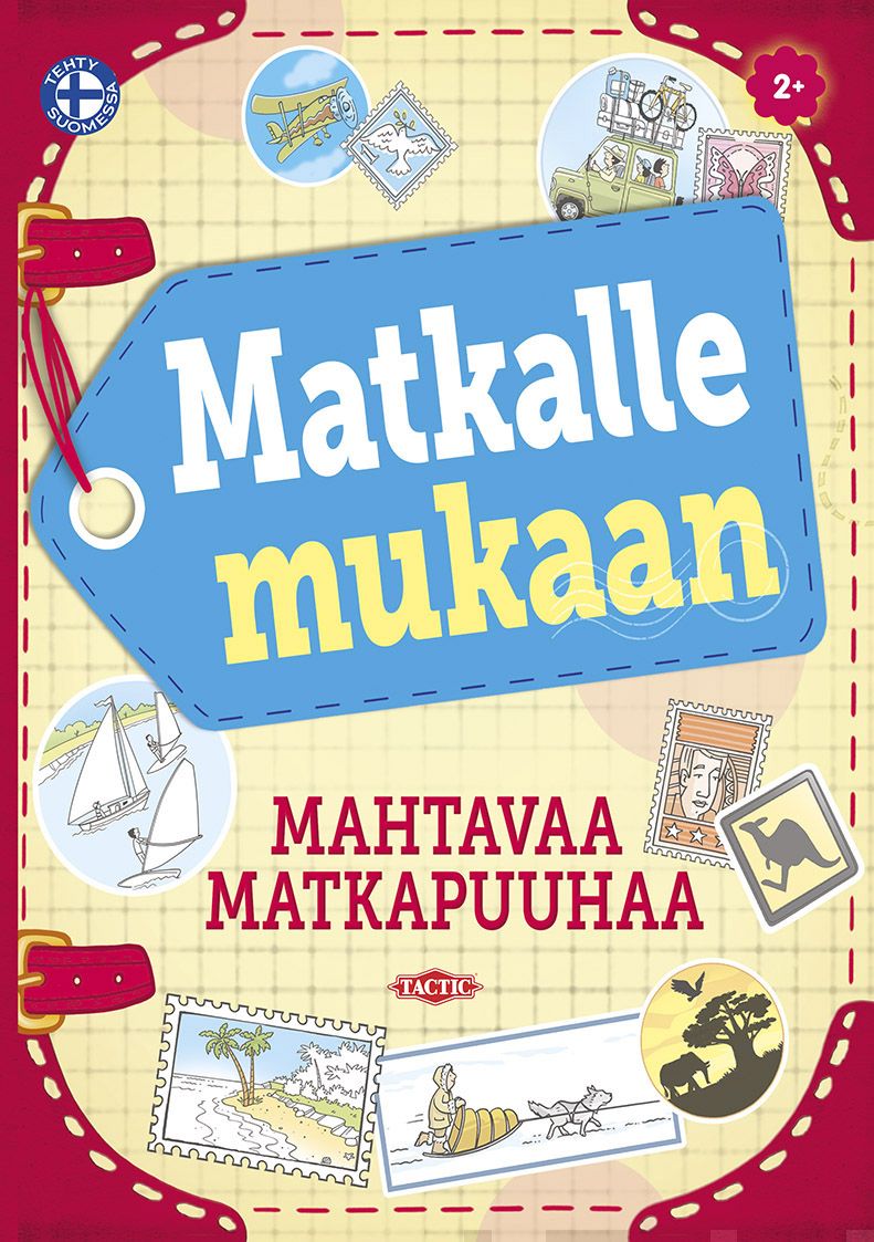 Valokuva kirjasta  Matkalle mukaan, mahtavaa matkapuuhaa, kuuluu tuoteryhmään Väritys-puuhakirjat.