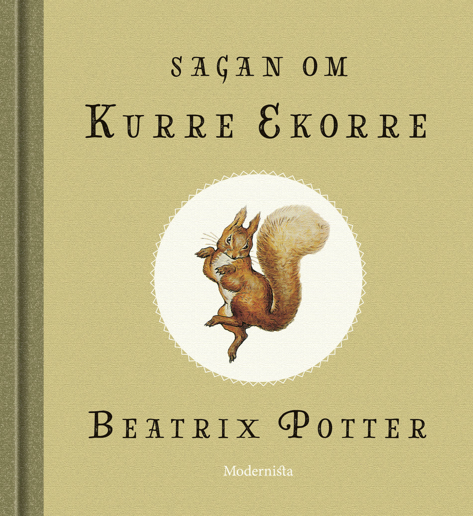 Valokuva kirjasta Beatrix Potter Sagan om Kurre Ekorre, kuuluu tuoteryhmään Ruots lapset nuoret ja sarjakuvat.